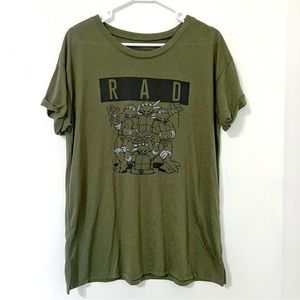 TMNT Teenage Mutant Ninja Turtles RAD Pizza Tee Shirt